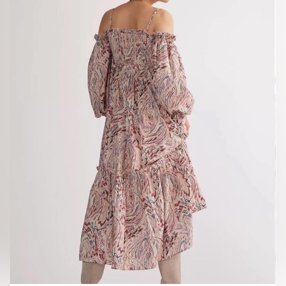 House‎ of Harlow 1960 Paisley Puff-Sleeved Maxi Dress - Picture 2 of 9